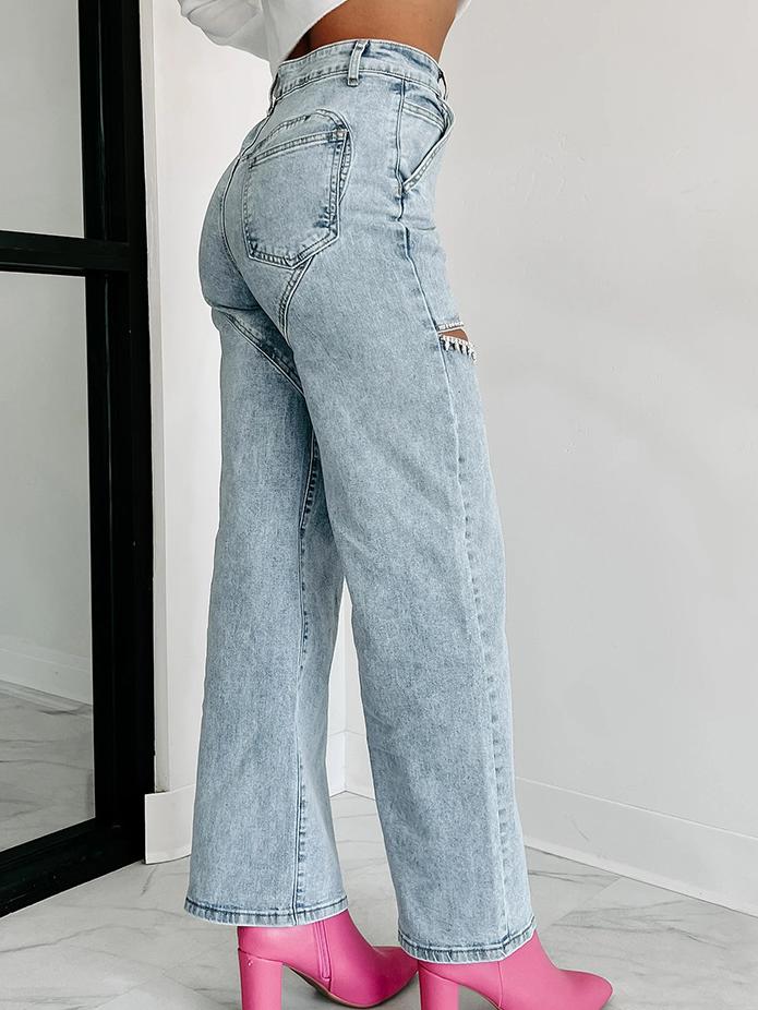Glimmer Straight-Leg Jeans