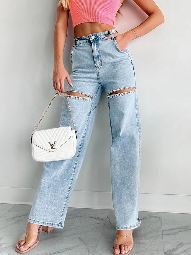 Glimmer Straight-Leg Jeans