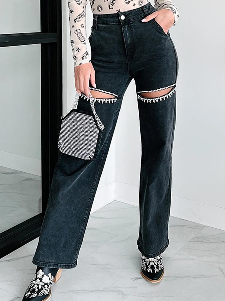 Glimmer Straight-Leg Jeans
