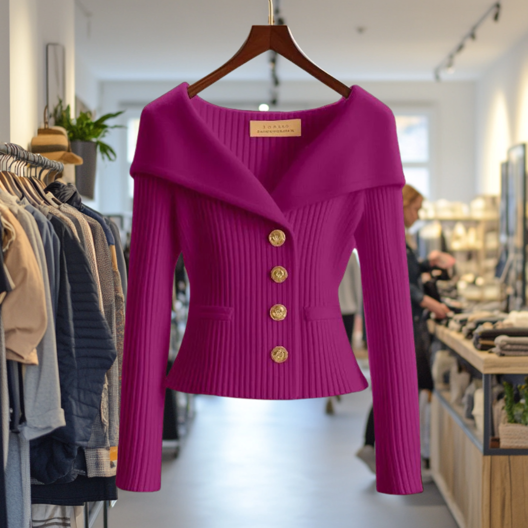 Ana Soft Ribbed Knit Cardigan