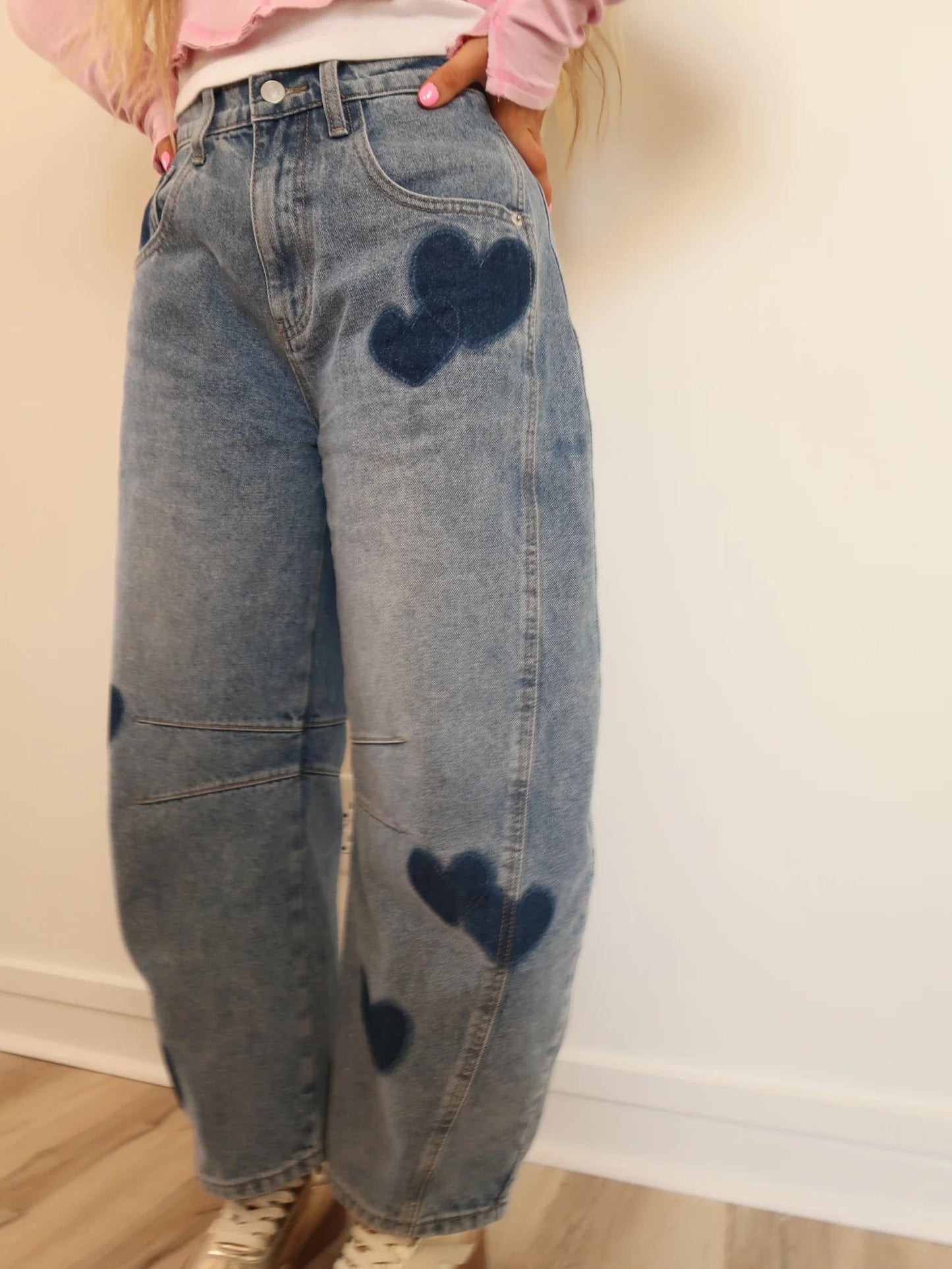 Heartstitch Barrel-Leg Denim