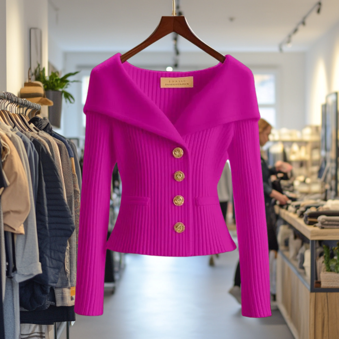 Ana Soft Ribbed Knit Cardigan