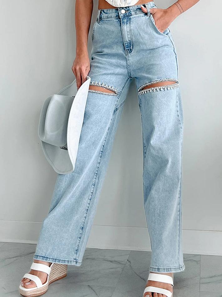 Glimmer Straight-Leg Jeans