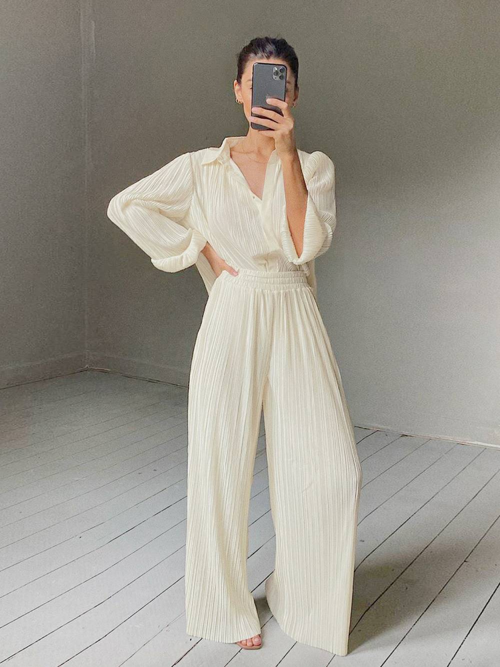 Soft Satin Relaxed Fit Co-Ord