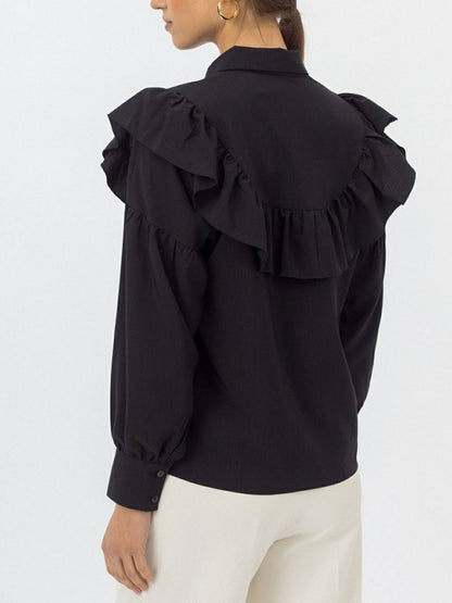 Chérie Frill Button Blouse