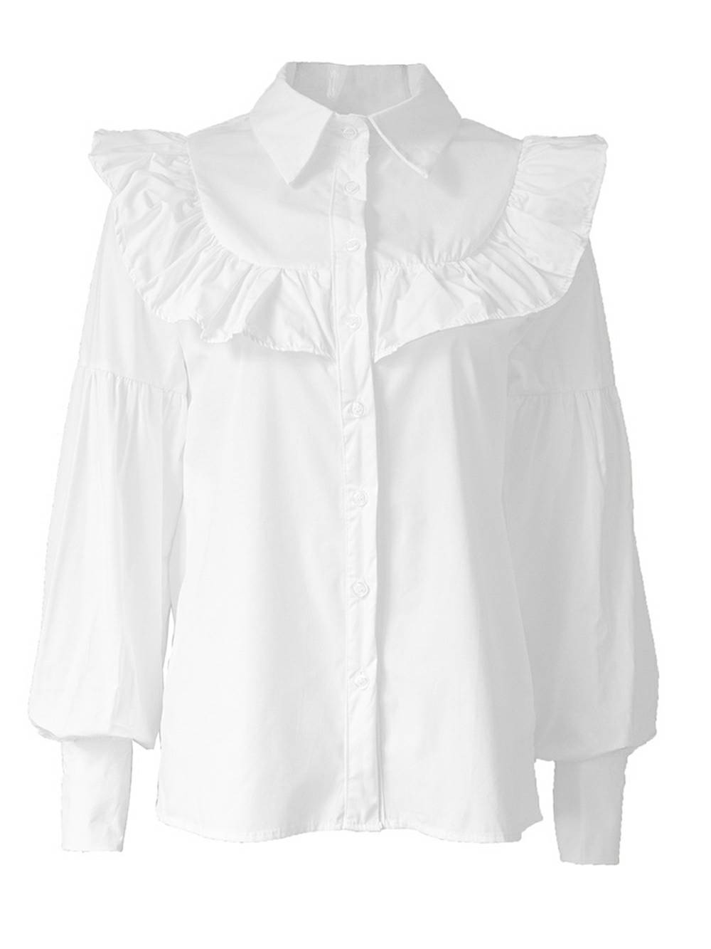 Chérie Frill Button Blouse