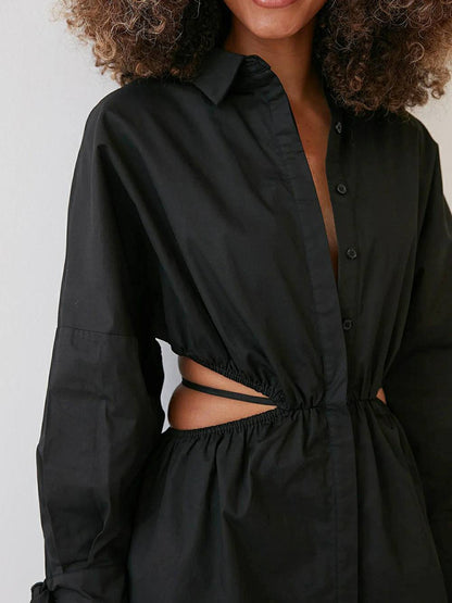 Sunset Wrap Shirt Dress