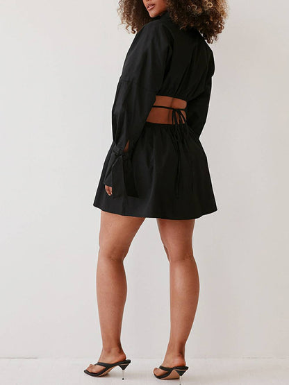 Sunset Wrap Shirt Dress