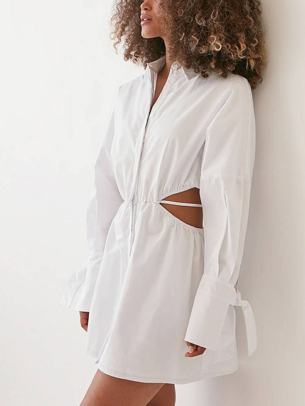 Sunset Wrap Shirt Dress
