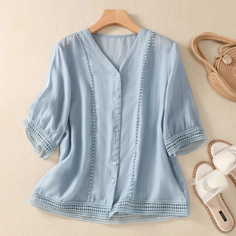 NOÁ | LINEN BLOUSE