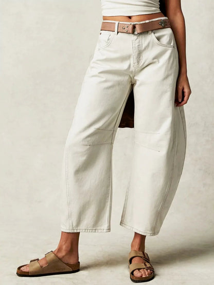 Wild Soul Leopard Barrel Jeans