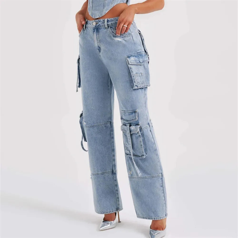 Ariana Denim Corset Set