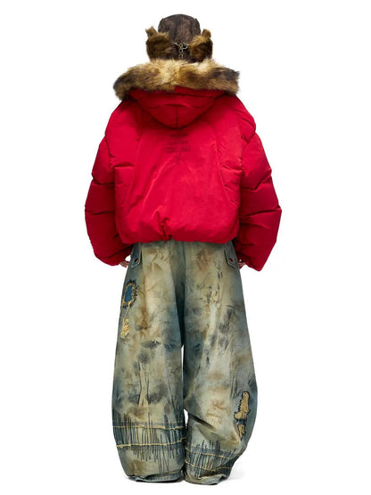 Venus Dyed Baggy Jeans