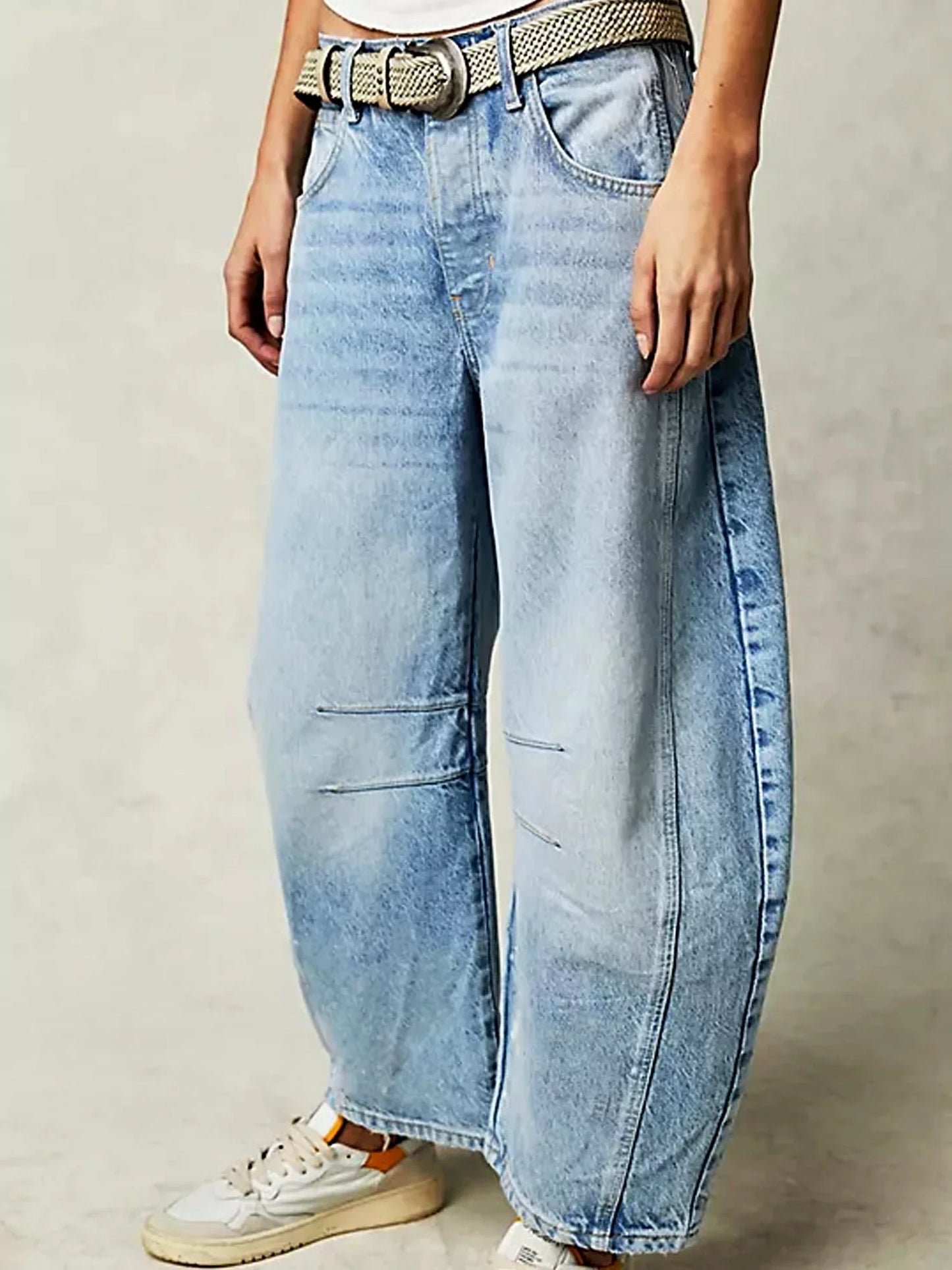Wild Soul Leopard Barrel Jeans