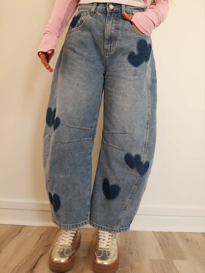 Heartstitch Barrel-Leg Denim