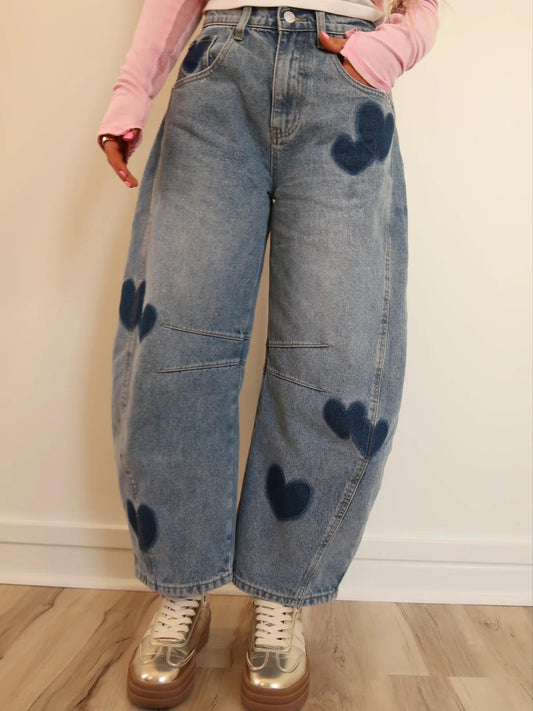 Heartstitch Barrel-Leg Denim