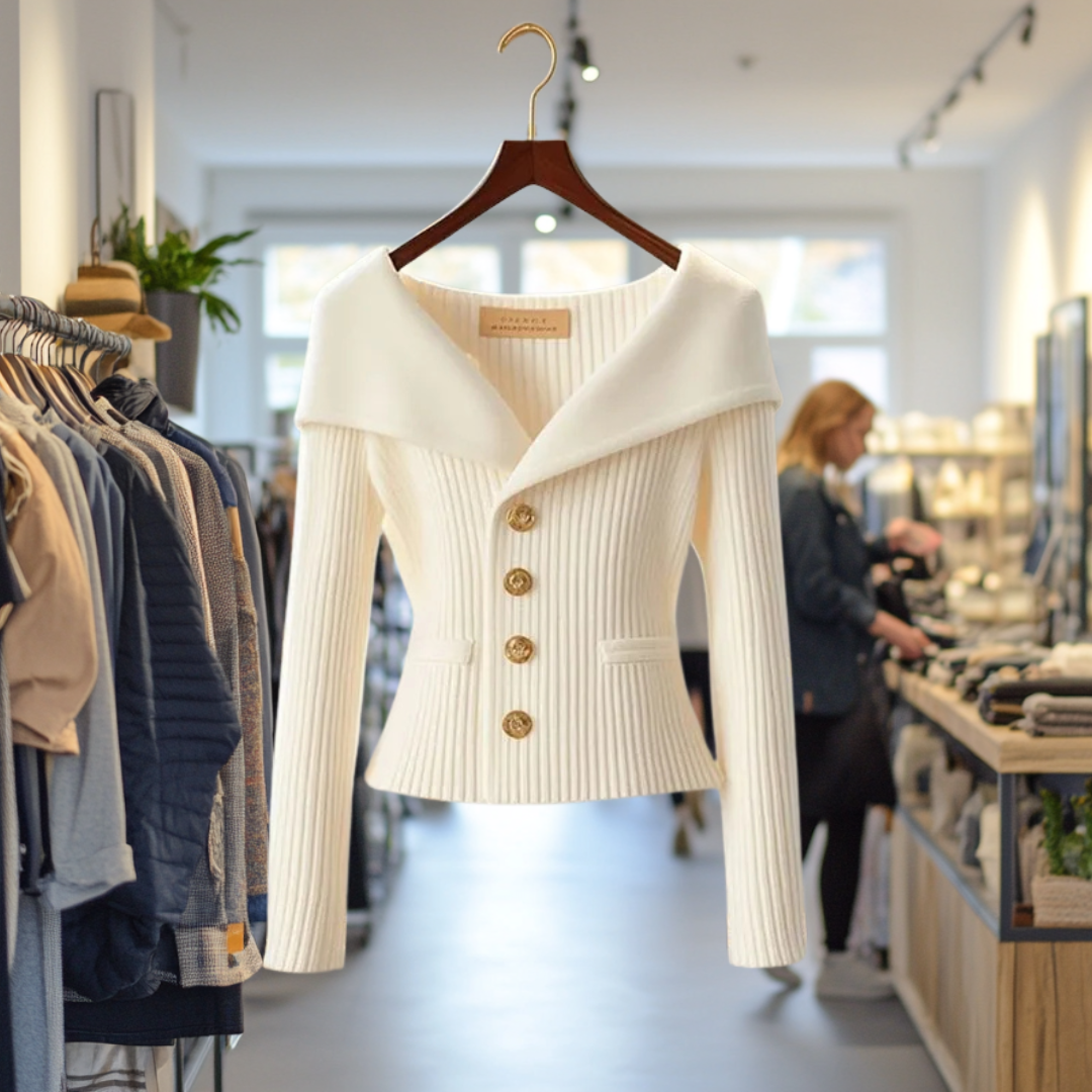 Ana Soft Ribbed Knit Cardigan