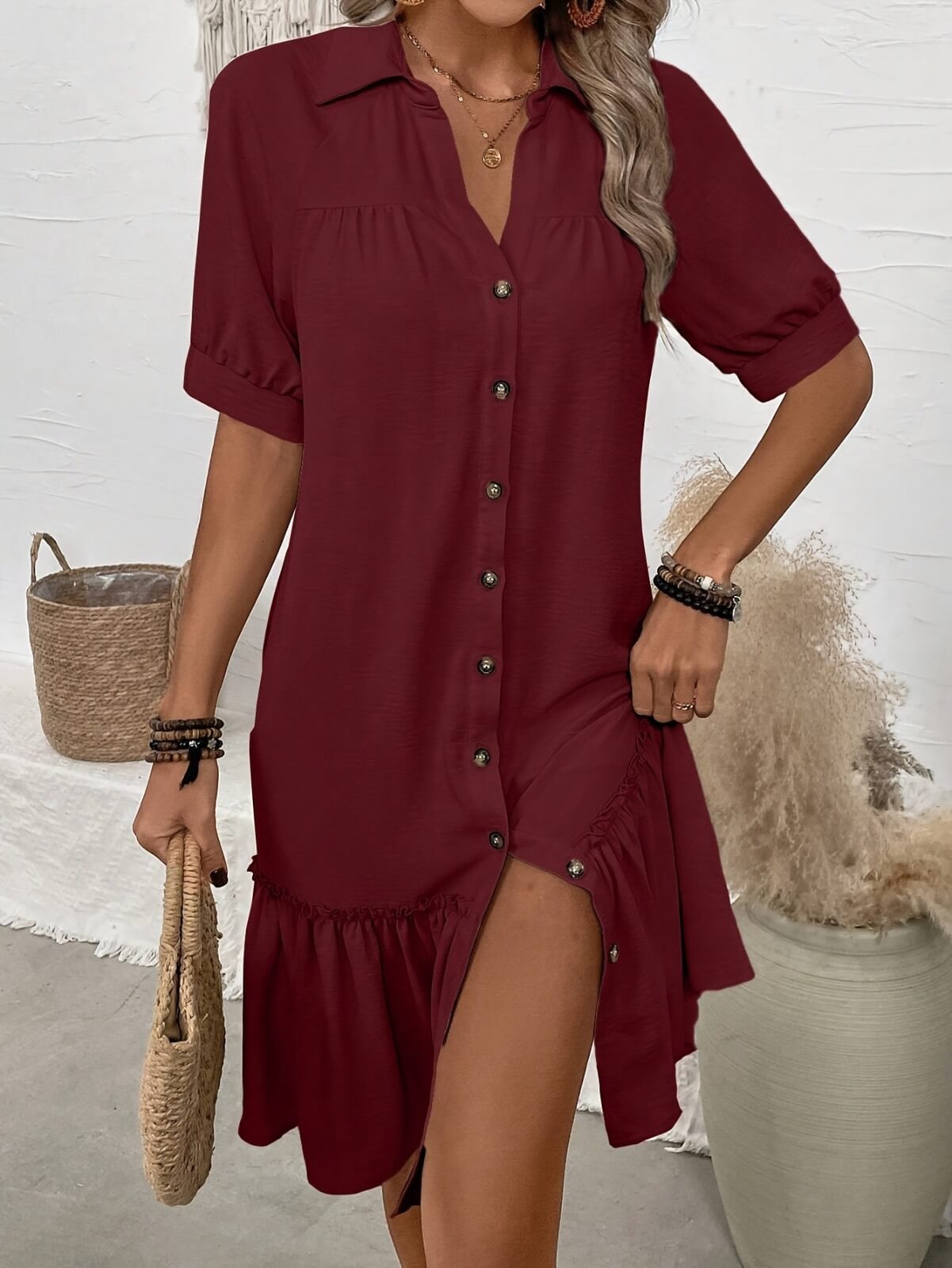 Aliya Breeze Ruffle Dress