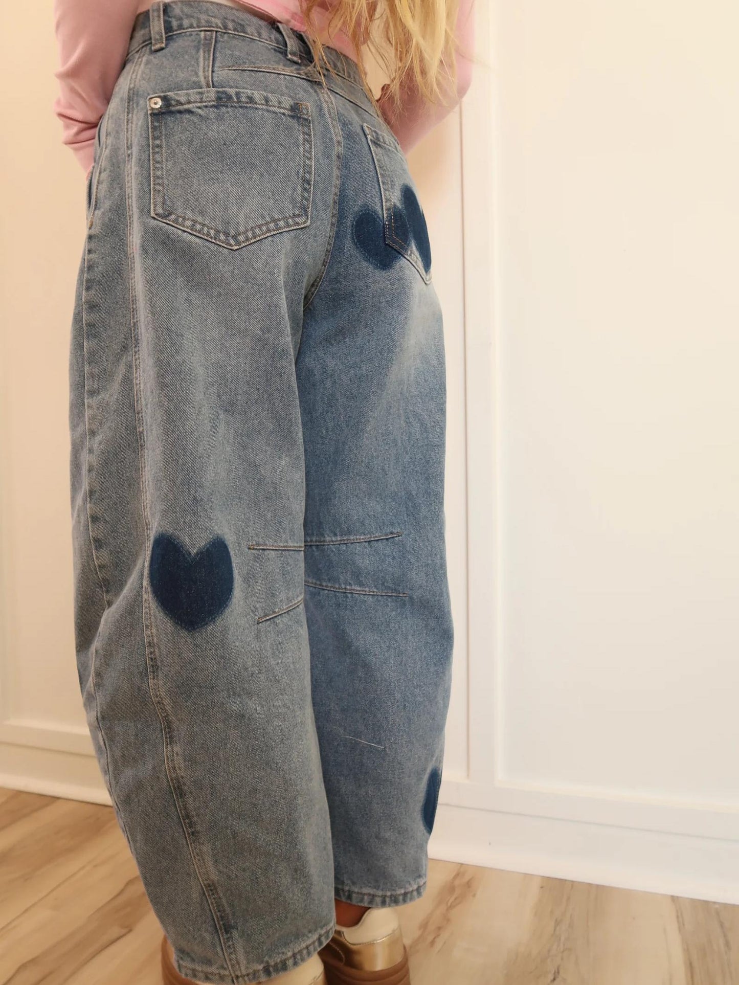 Heartstitch Barrel-Leg Denim