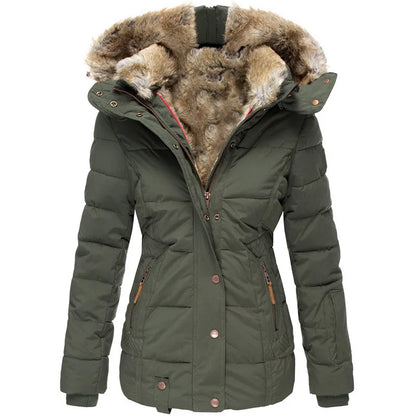 Auroa | Winter Coat with Faux Fur Lining