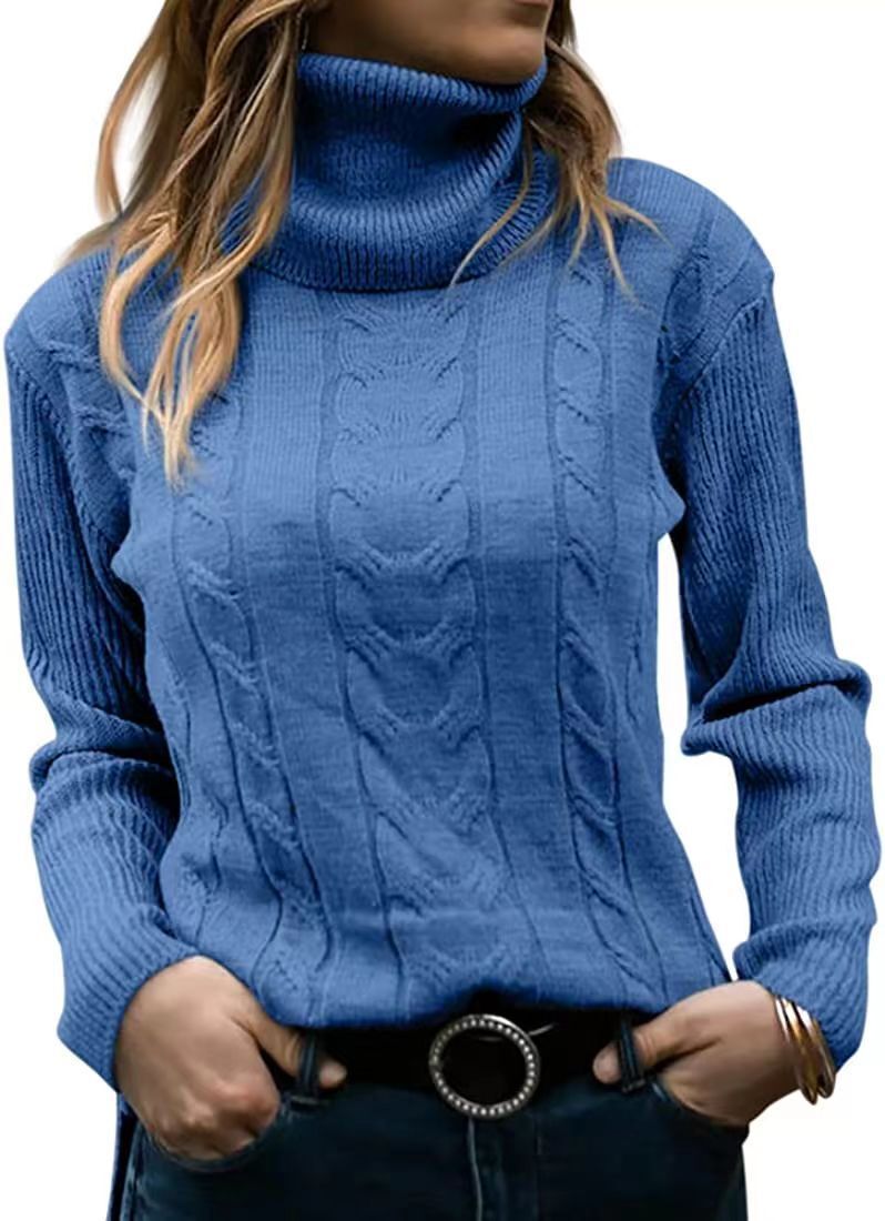 ODETTE™ | Cable-Knit Turtleneck Sweater
