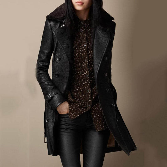Adelaide | Luxe Leather Coat