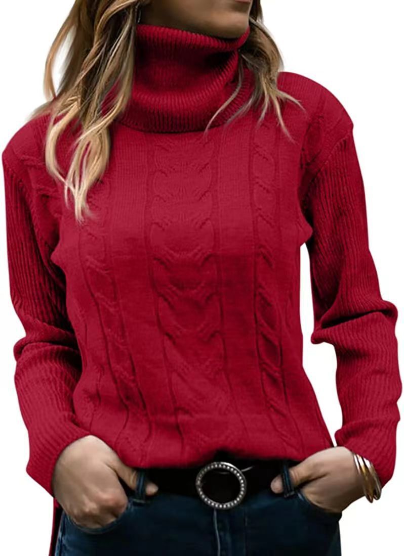 ODETTE™ | Cable-Knit Turtleneck Sweater