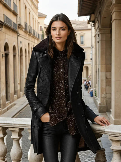 Adelaide | Luxe Leather Coat