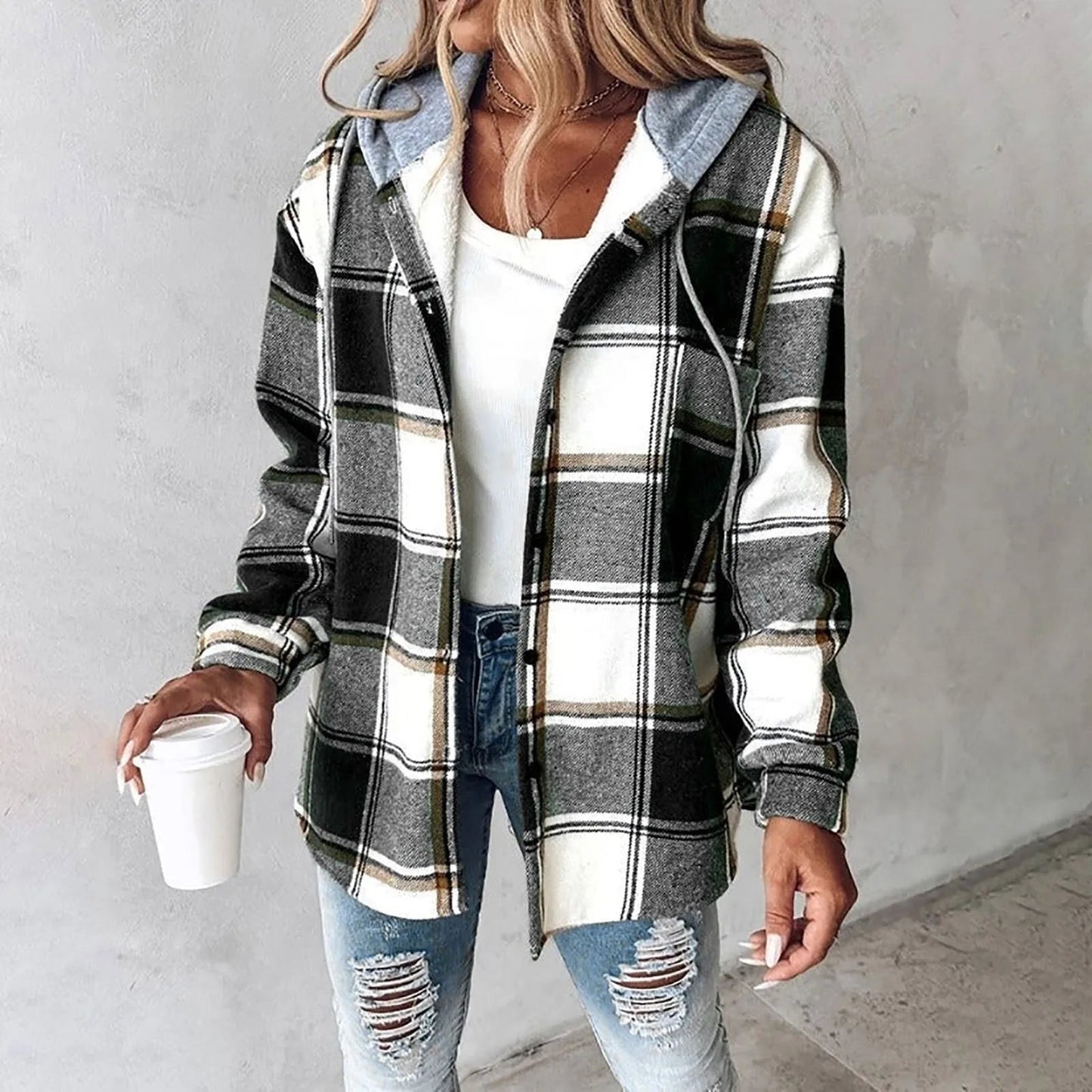 Hobart | Soft Check Overshirt Jacket