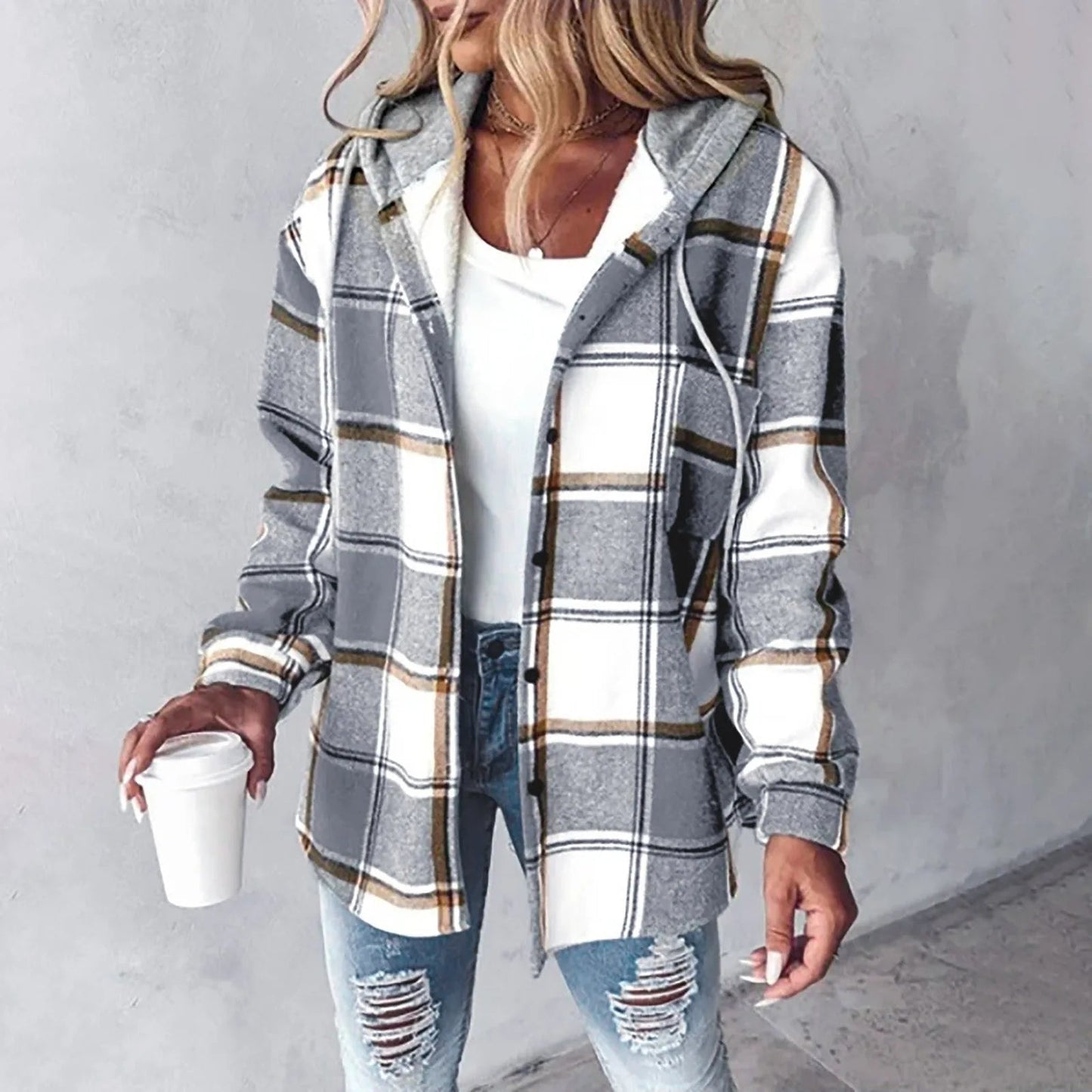 Hobart | Soft Check Overshirt Jacket