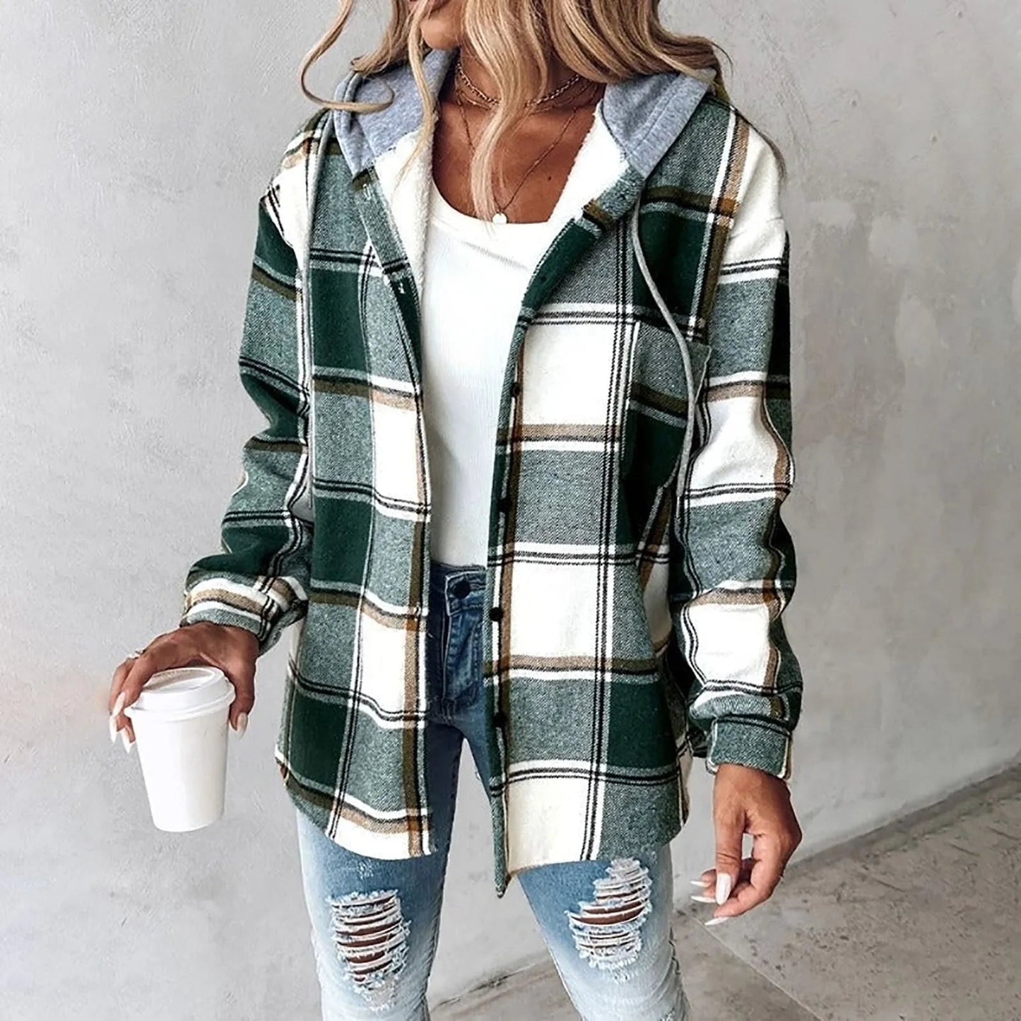 Hobart | Soft Check Overshirt Jacket