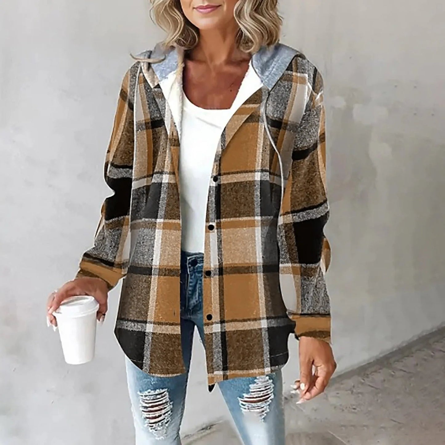 Hobart | Soft Check Overshirt Jacket