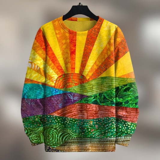 Isla Noelle| Vibrant Sunrise Sweater