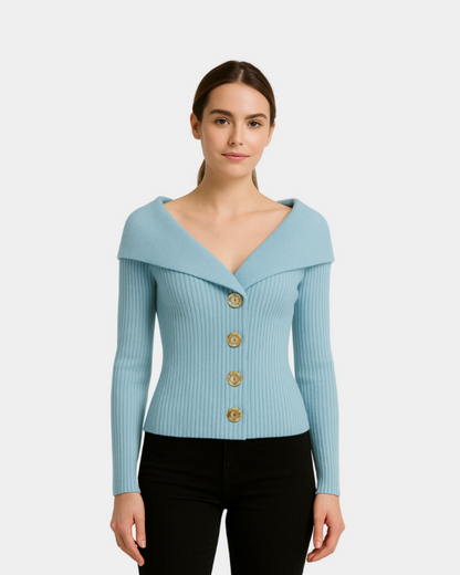 Ana Soft Ribbed Knit Cardigan