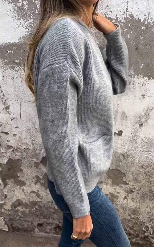 Odile™ | Knitted Zippered Cotton Jacket