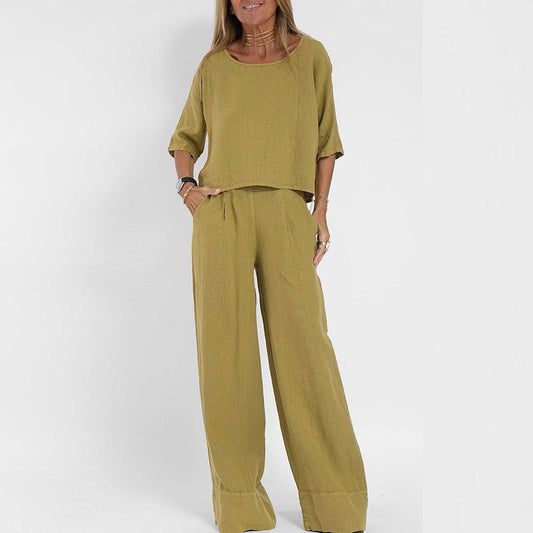 L'Aurore Linen Set by Chloé Rousseau
