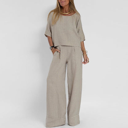 L'Aurore Linen Set by Chloé Rousseau