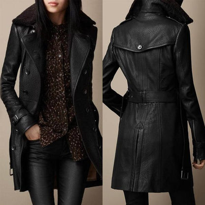 Adelaide | Luxe Leather Coat