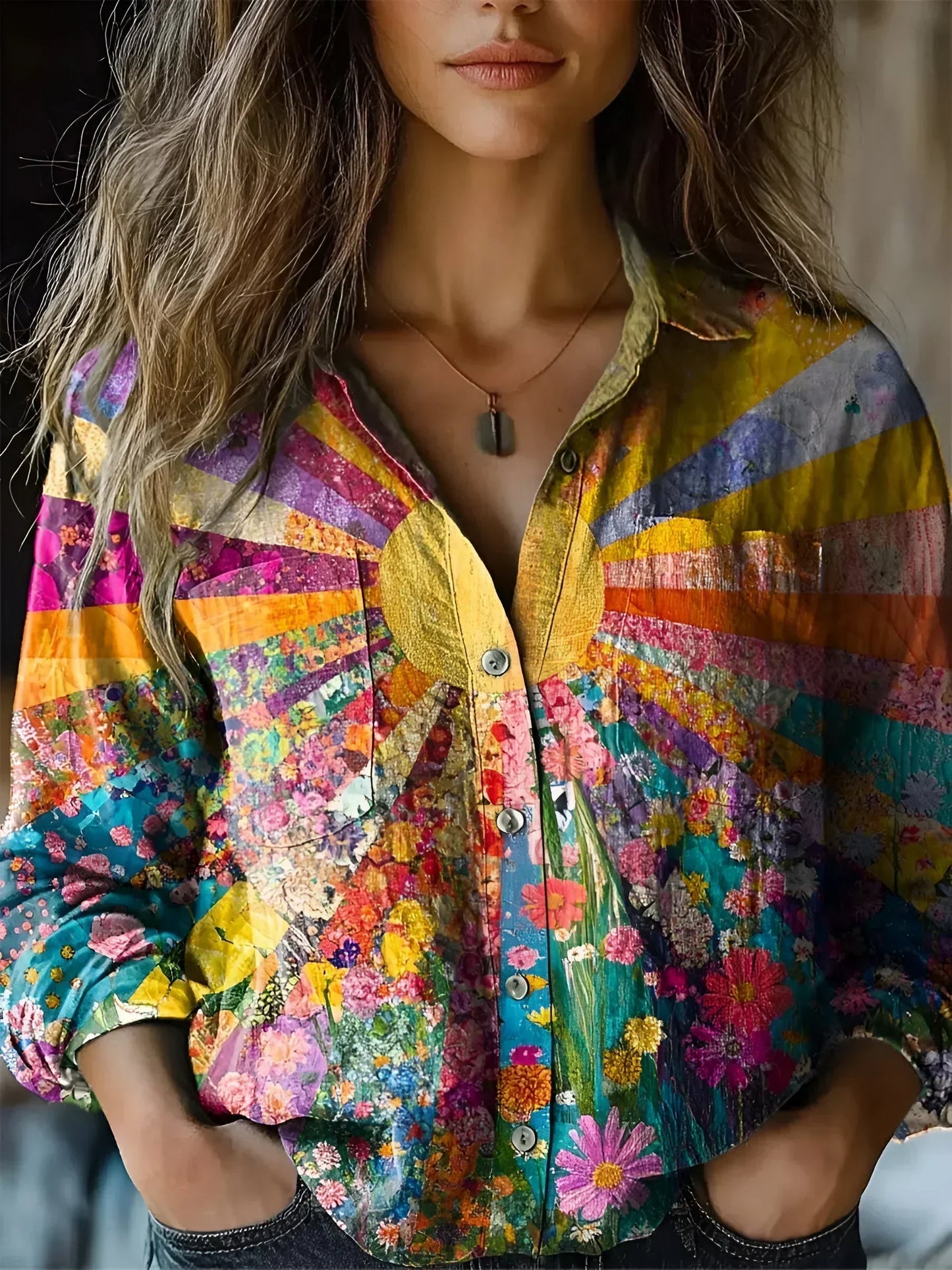 CHAR™ | Sunflower-Inspired Blouse