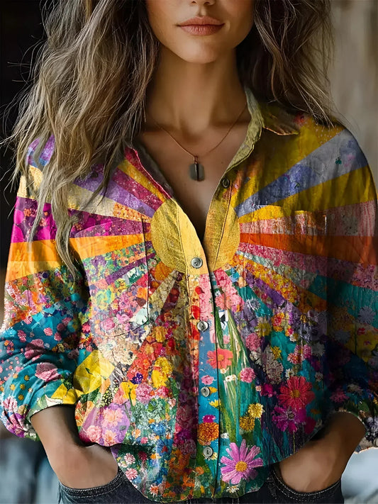 CHAR™ | Sunflower-Inspired Blouse