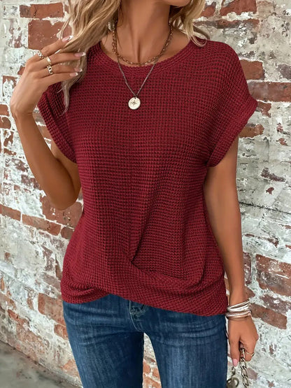 LIV |  Elegant Blouse With Round Neck