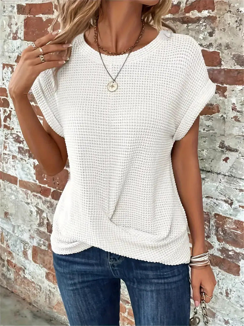 LIV |  Elegant Blouse With Round Neck