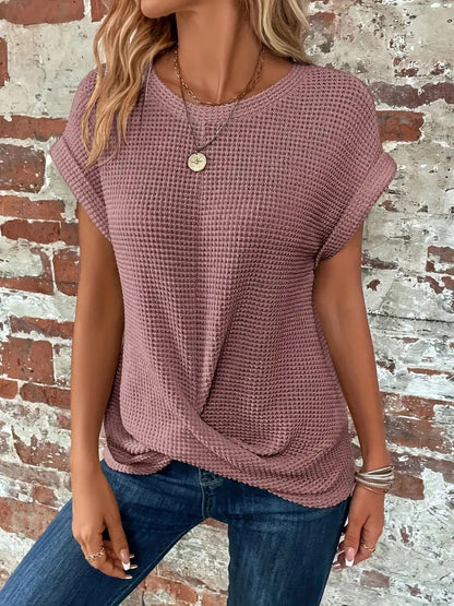 LIV |  Elegant Blouse With Round Neck