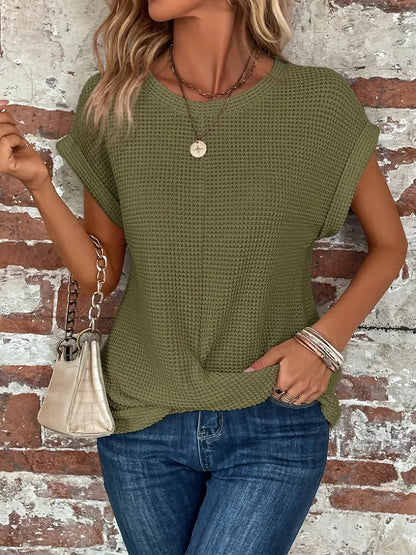 LIV |  Elegant Blouse With Round Neck
