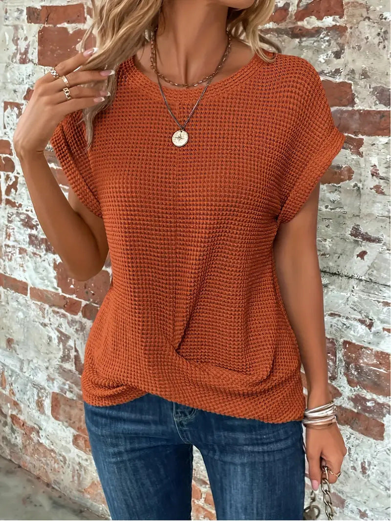 LIV |  Elegant Blouse With Round Neck